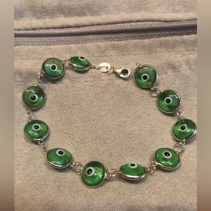 Evil Eye Bracelet- Green